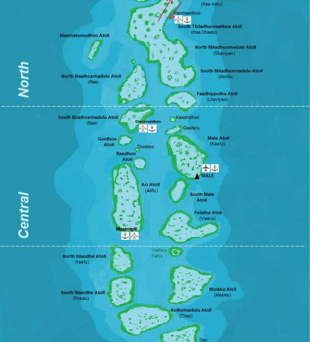 Haa Alifu – Haa Dhaalu Routing Malediven