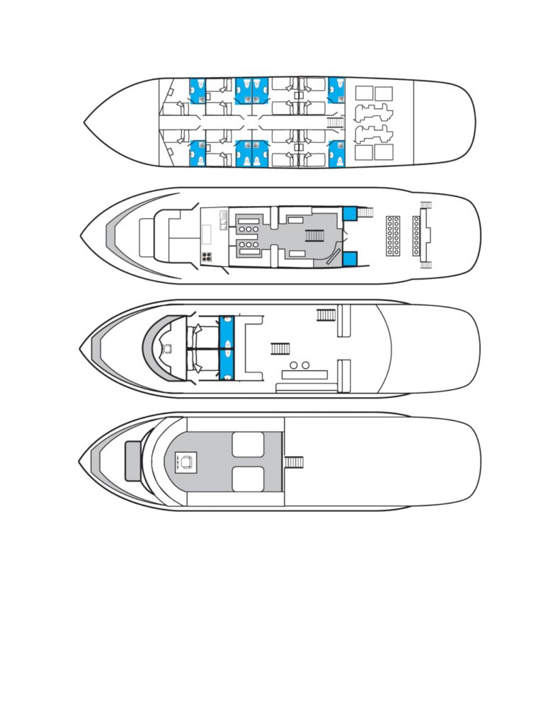 Kabinenplan Tauchboot Golden Dolphin 1