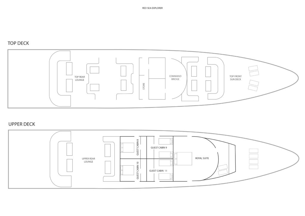 Schiffs-Layout Tauchboot Red Sea Explorer