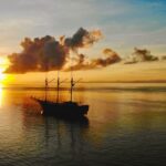 Sonnenuntergang Segellose Tauchsafariyacht Dewi Nusantara