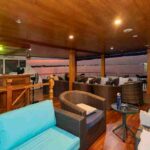 Lounge Abendstimmung Tauchsafariyacht Keana