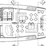 Plan Hauptdeck Tauchyacht DiveRACE Class X