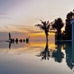 Pool Sonnenuntergang