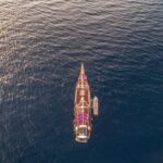 Vogelperspektive Tauchschiff Carpe Diem Phinisi
