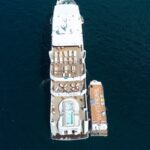 Vogelperspektive Safariboot White Pearl