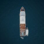 Vogelperspektive Safariyacht White Pearl