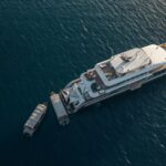 Von oben Tauchsafariyacht Black Pearl