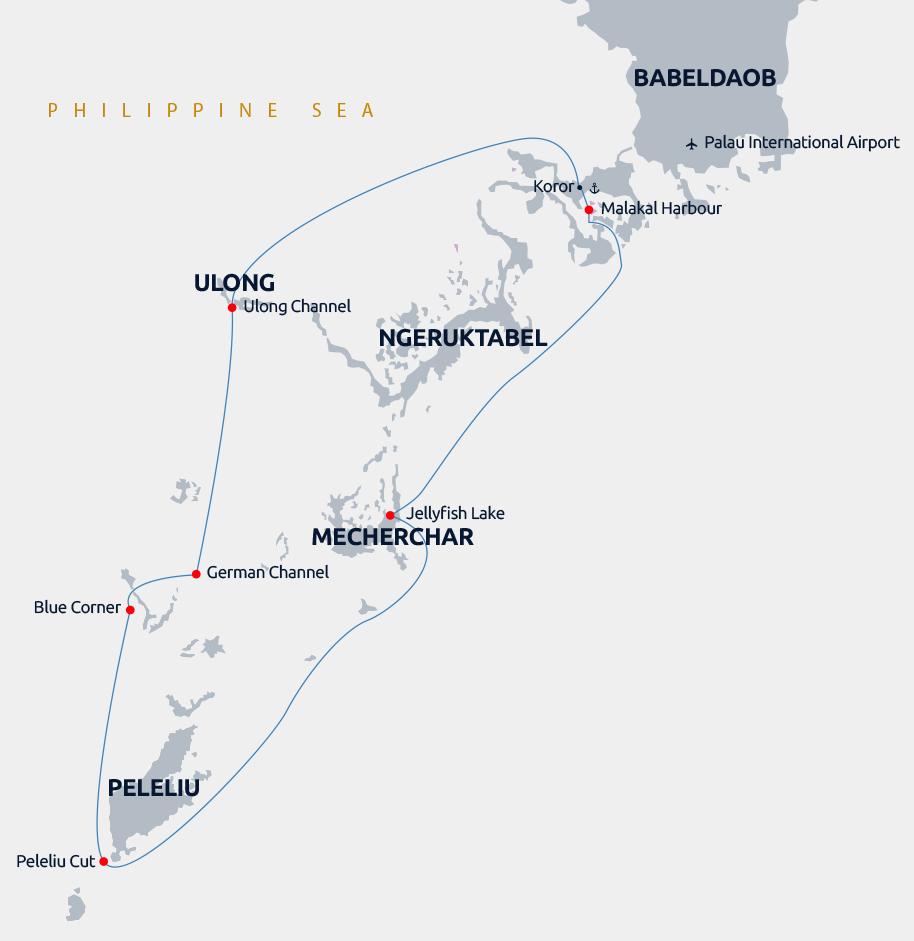 tauchplätze-palau Tauchspots Tauchyacht Palau Siren