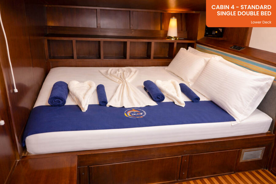 Lower Deck – 30 Kabine Standard UD Tauchyacht Theia
