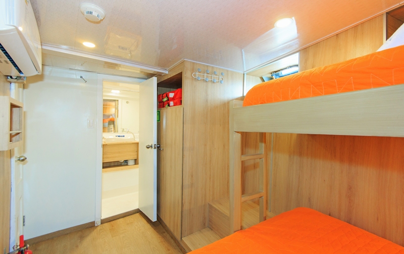 kabine-c-ud-aqua Twin DB UD Tauchyacht Aqua