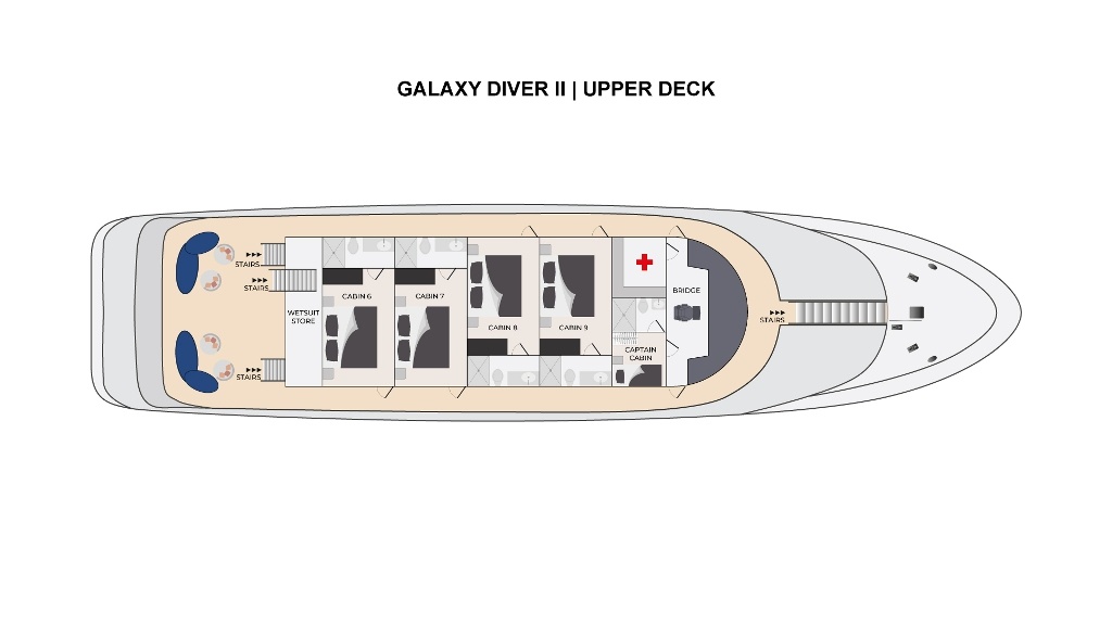 deckplan-oberdeck-galaxy-diver-2 Deckplan Oberdeck Tauchsafariyacht Galaxy Diver 2