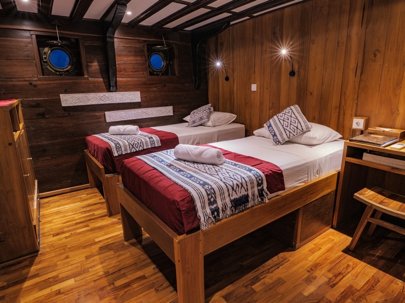 kabine-15-twin-ud-amira Double/ Twin (Unterdeck) Safariboot Amira